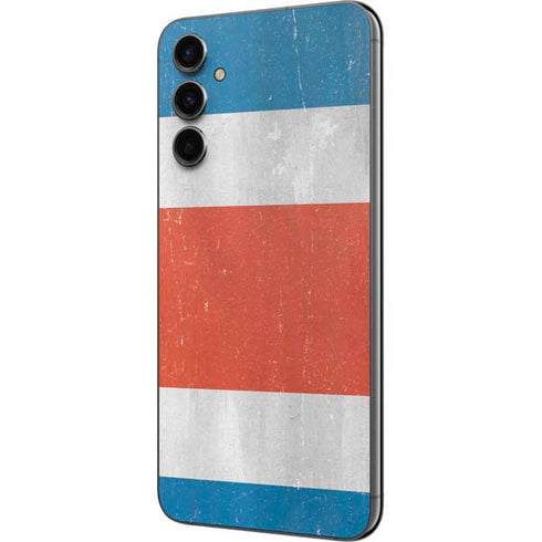 Costa Rican Flag Distressed Galaxy A14 5G Skin
